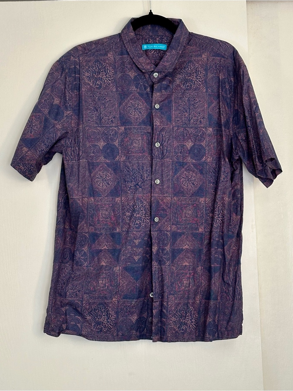 Tori Richard Purple Aloha Shirt
